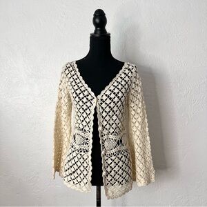 New! Express handknit cream sweater